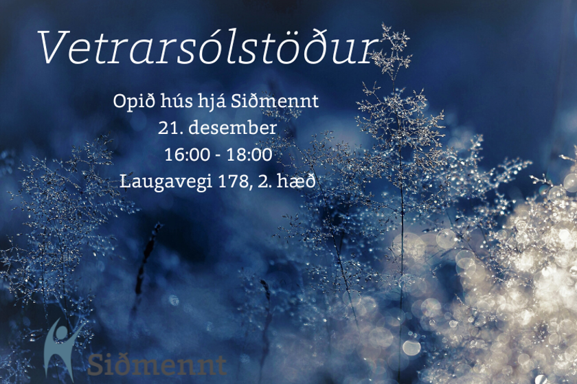 Vetrarsólstöður - opið hús